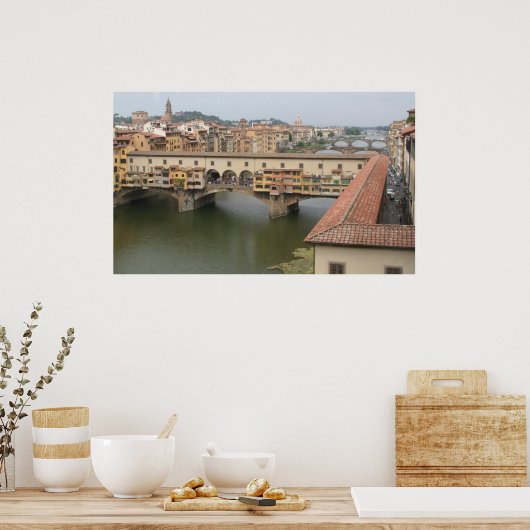 ponte vecchio, florence poster (Keuken)