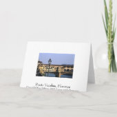 Ponte Vecchio, Florence | WENSKAARTEN Kaart (Achterkant)