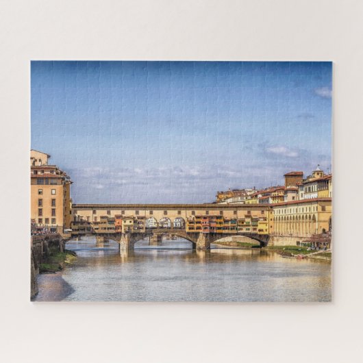 Ponte vecchio in Florence Italië Legpuzzel (Horizontaal)
