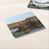 Ponte Vecchio Old Bridge Florence Italië Gift Kartonnen Onderzetters (Schuin)