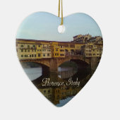 Ponte Vecchio Old Bridge Florence Italië Gift Keramisch Ornament (Rechts)