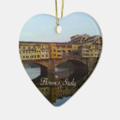 Ponte Vecchio Old Bridge Florence Italië Gift Keramisch Ornament (Links)