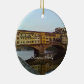 Ponte Vecchio Old Bridge Florence Italië Gift Keramisch Ornament (Rechts)