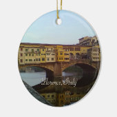 Ponte Vecchio Old Bridge Florence Italië Gift Keramisch Ornament (Links)