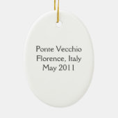 Ponte Vecchio Ornament (Achterkant)
