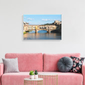 Ponte Vecchio oude brug - Florence, Italië Canvas Afdruk (Insitu (Woonkamer))