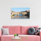 Ponte Vecchio (oude brug) - Florence, Italië Canvas Afdruk (Insitu (Woonkamer))