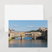 Ponte Vecchio (oude brug) - Florence, Italië Kaart (Voorkant / Achterkant)