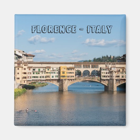 Ponte Vecchio (oude brug) - Florence, Italië Magneet (Voorkant)
