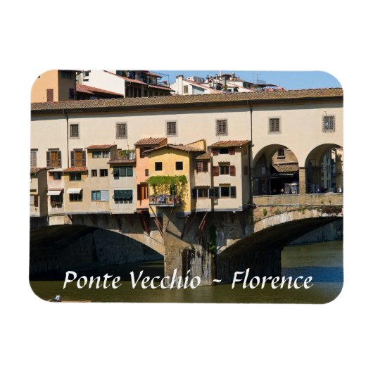 Ponte Vecchio oude brug - Florence, Italië Magneet (Horizontaal)