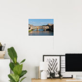 Ponte Vecchio (oude brug) - Florence, Italië Poster (Thuiskantoor)
