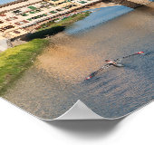 Ponte Vecchio (oude brug) - Florence, Italië Poster (Hoek)