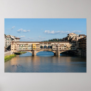 Ponte Vecchio (oude brug) - Florence, Italië Poster