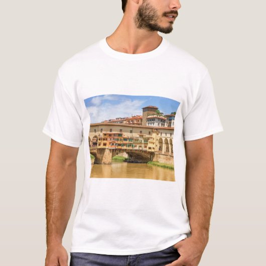 Ponte vecchio overdag, Florence of Firenze, Italia T-shirt (Voorkant)