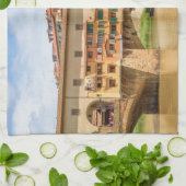 Ponte vecchio overdag, Florence of Firenze, Italia Theedoek (Gevouwen)