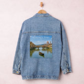 Ponte Vecchio Romantisch Stadsgezicht Kunstwerk Denim Jacket (Hangar)