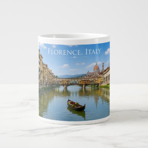 Ponte Vecchio Romantisch Stadsgezicht Kunstwerk Grote Koffiekop