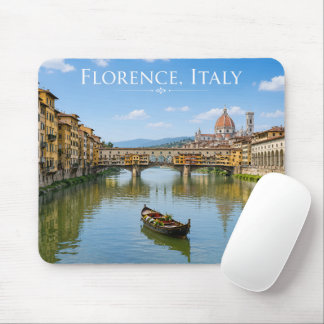 Ponte Vecchio Romantisch Stadsgezicht Kunstwerk Muismat