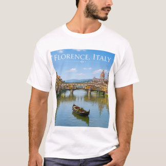 Ponte Vecchio Romantisch Stadsgezicht Kunstwerk T-shirt