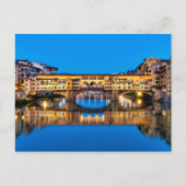 Ponte Vecchio 's nachts Briefkaart (Voorkant)