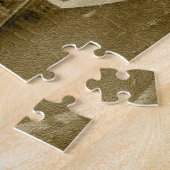 Ponte Vecchio Sepia Sketch Legpuzzel (Zijkant)