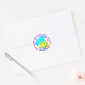 Ponte Vedra Beach Florida Ronde Sticker (Envelop)