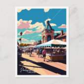 Pontefract Engeland Vintage Travel Illustration Briefkaart (Voorkant)