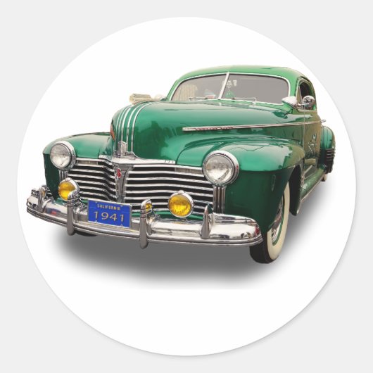PONTIAC 1941 RONDE STICKER (Voorkant)