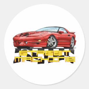 Pontiac 4e Gen. Trans Am Ronde Sticker