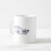 Pontiac Firebird 1968 convertibel Koffiemok (Voorkant links)