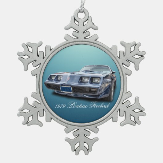 PONTIAC FIREBIRD 1979 TIN SNEEUWVLOK ORNAMENT (Voorkant)