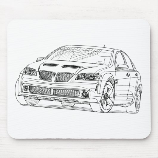 Pontiac G8 GT 2008 Muismat (Voorkant)