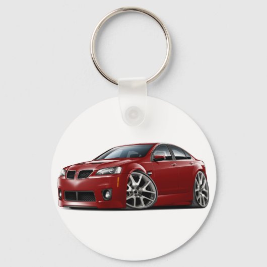 Pontiac G8 GXP Maroon Car. Sleutelhanger (Voorkant)