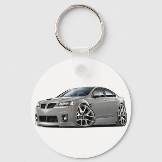 Pontiac G8 GXP Silver Car Sleutelhanger (Voorkant)