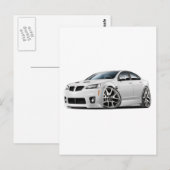 Pontiac G8 GXP White Car Briefkaart (Voorkant / Achterkant)