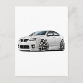 Pontiac G8 GXP White Car Briefkaart (Voorkant)
