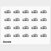 Pontiac G8 GXP witte auto Ronde Sticker (Vel)