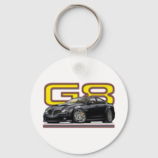 Pontiac_G8_zwart Sleutelhanger (Voorkant)