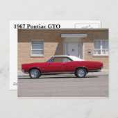 Pontiac GTO 1967 Briefkaart (Voorkant / Achterkant)