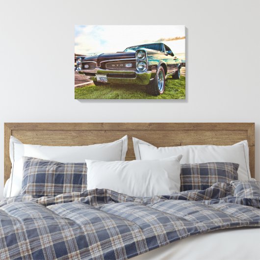 Pontiac GTO 1967 Canvas Afdruk (Insitu (Slaapkamer))