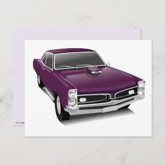 Pontiac GTO-briefkaart Briefkaart (Voorkant / Achterkant)