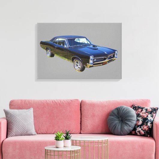 Pontiac GTO-spier Canvas Afdruk (Insitu (Woonkamer))