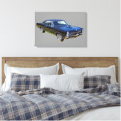 Pontiac GTO-spier Canvas Afdruk (Insitu (Slaapkamer))