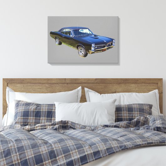 Pontiac GTO-spier Canvas Afdruk (Insitu (Slaapkamer))