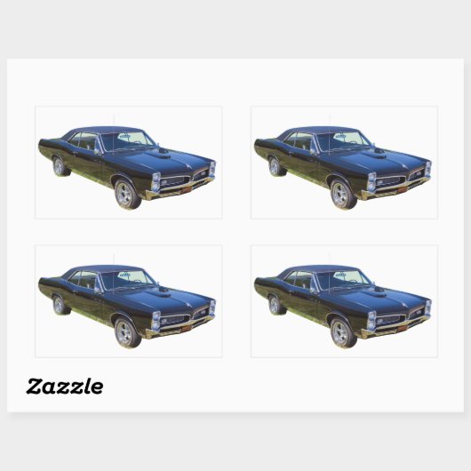 Pontiac GTO-spier Rechthoekige Sticker (Vel)