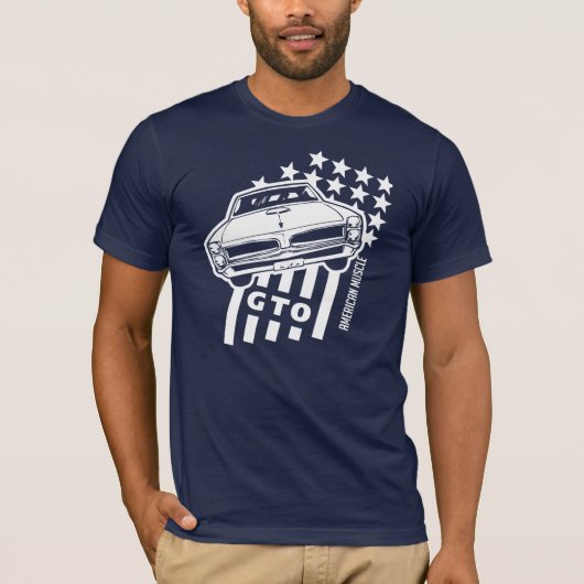 Pontiac GTO Stars & Stripes T-shirt (Voorkant)