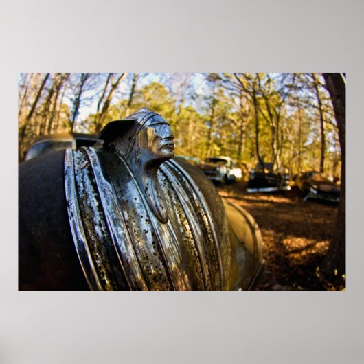 Pontiac Indian Metal Hood Ornament Poster (Voorkant)