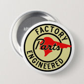  Pontiac-onderdeelteken Ronde Button 7,6 Cm (Voorkant /achterkant)