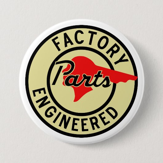  Pontiac-onderdeelteken Ronde Button 7,6 Cm (Voorkant)