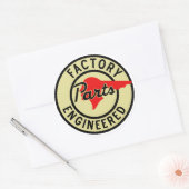  Pontiac-onderdeelteken Ronde Sticker (Envelop)